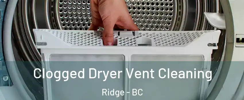  Clogged Dryer Vent Cleaning Ridge - BC