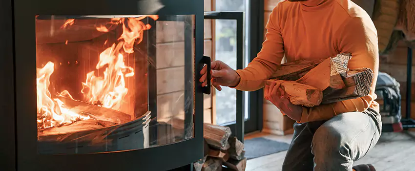 Residential Fireplace Ceramic Glass Installation in Courtenay, BC