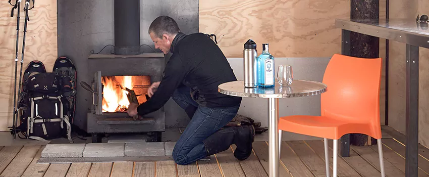 Open Hearth Wood Fireplace Installation in Courtenay, BC