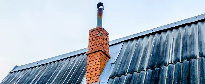 Aluminium Chimney Flashing Repair in Courtenay, BC